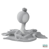 Handspun Chunky Wool Layer with Bonnet SR097 | NB | Light Grey